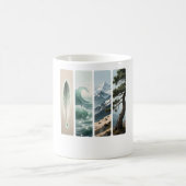 Elemental Nature Feather Wave Mountain Pine Kaffeetasse (Mittel)