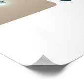 Elemental Nature Feather Wave Mountain Pine Poster (Ecke)