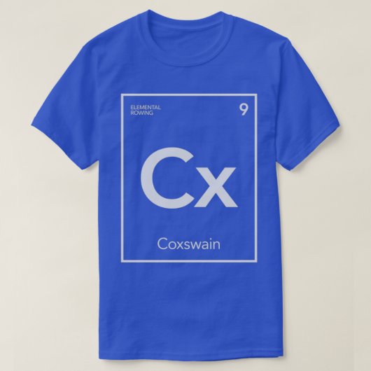 Elemental Rowing Coxswain T-Shirt (Design vorne)