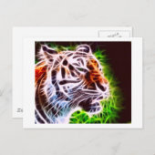 Elemental Tiger Postkarte (Vorne/Hinten)