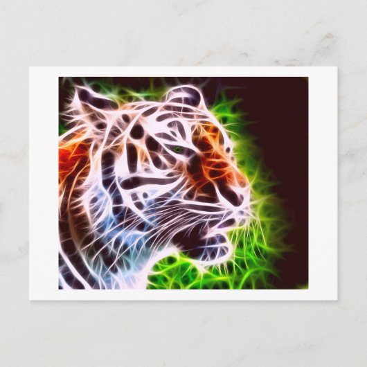 Elemental Tiger Postkarte (Vorderseite)