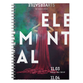 Elemental Versatile Arts Show Poster Notebook Notizblock