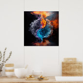 Elemental Yin Yang Poster (Küche)