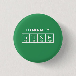 Elementally Irish St. Patrick's Day Button