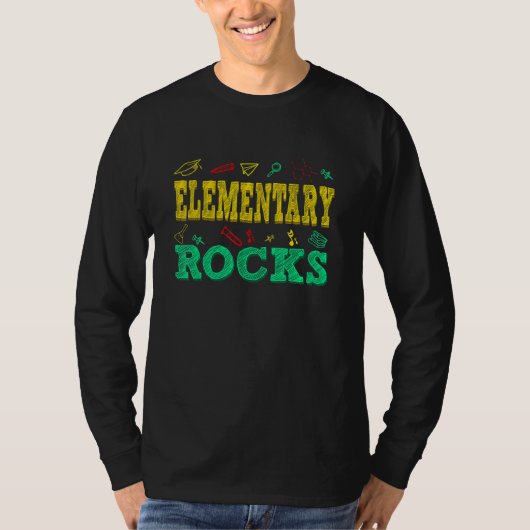Elementar Felsen Süß Elementar Großartig Zurück Zu T-Shirt (Vorderseite)