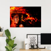 elementar | Feuer Poster (Heimbüro)