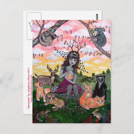 elementar postkarte (Vorne/Hinten)