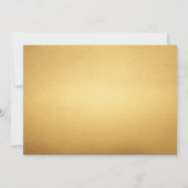 Elementarankündigung des Retro-Gold-Fotos Einladung (Rückseite)
