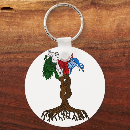 Elementarbaumliebhaber Schlüsselanhänger (Vorderseite)