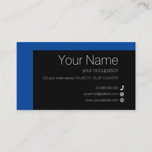 ELEMENTARE Collection Standard Business Card Visitenkarte (Vorderseite)