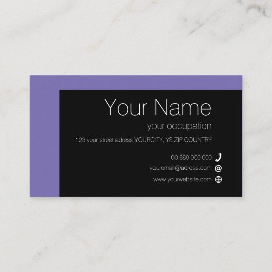 ELEMENTARE Collection Standard Business Card Visitenkarte (Vorderseite)