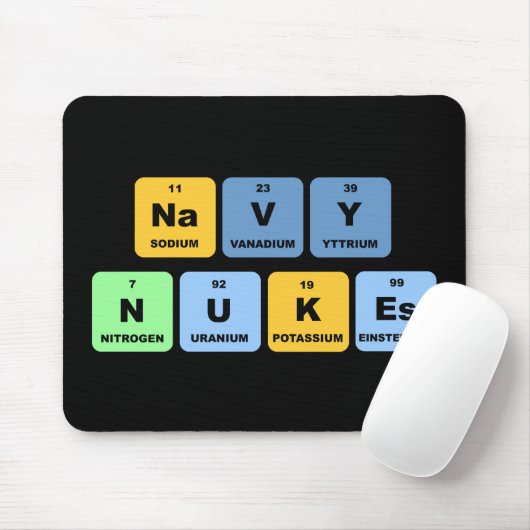 Elementare Marine-Kernwaffen Mousepad (Mit Mouse)