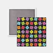 Elementare Periodic (dunkel) Magnet (Vorderseite/Rückseite)