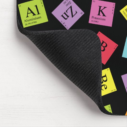 Elementare Periodic (dunkel) Mousepad (Ecke)