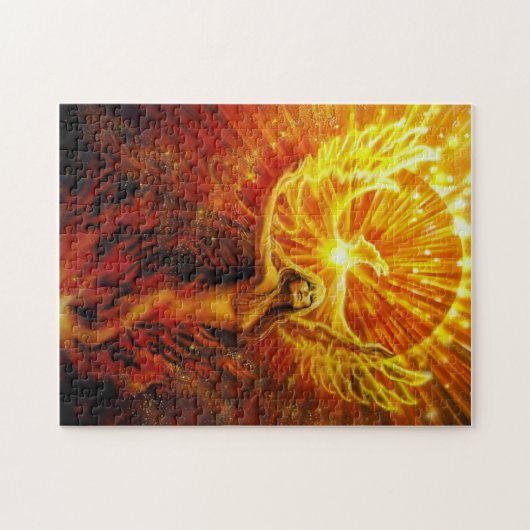 Elementare Sammlung - Feuer - Phoenix-Steigen Puzzle (Horizontal)