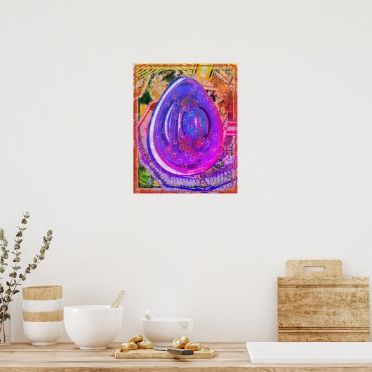 Elementare Symbol Ether Medizin Tattva Poster (Küche)