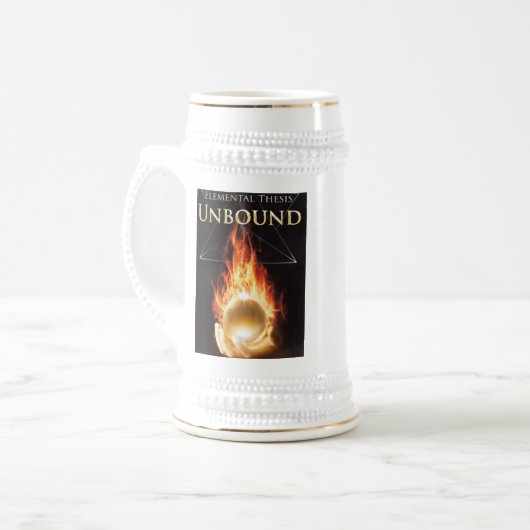 Elementare These ungebundener Stein Bierglas (Vorderseite Links)