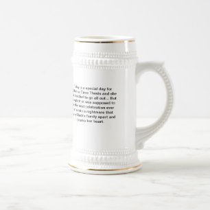 Elementare These ungebundener Stein Bierglas