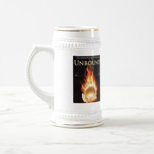 Elementare These ungebundener Stein Bierglas (Links)