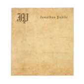 Elementare Vorlage für Text-Schriftart in der Note Notizblock (Vorderseite)