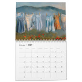 Elementare Wäschelinien Kalender (Jan 2027)