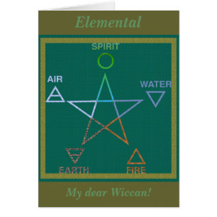 Elementare Wiccan Pentagram-Riten der