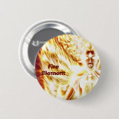 Elementarer Knopf des Feuers durch Nellis Eketorp Button (Vorne & Hinten)