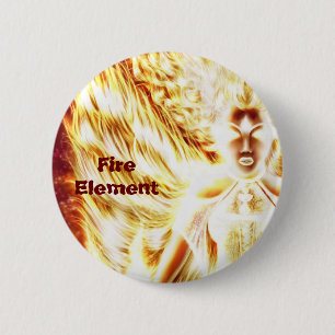 Elementarer Knopf des Feuers durch Nellis Eketorp Button