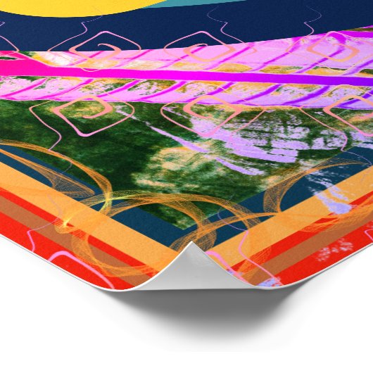 Elementarerde innerhalb der Luftmedizin Tattva Poster (Ecke)