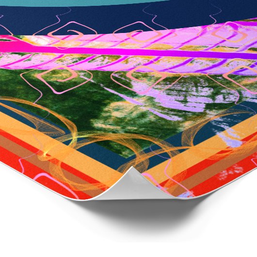 Elementarerde innerhalb der Luftmedizin Tattva Poster (Ecke)