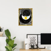 Elementarerde innerhalb der Wassermedizin Tattva Poster (Heimbüro)