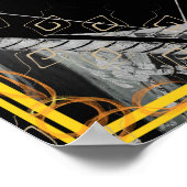 Elementarerde innerhalb der Wassermedizin Tattva Poster (Ecke)