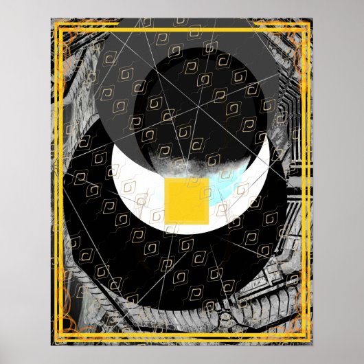 Elementarerde innerhalb der Wassermedizin Tattva Poster (Vorne)