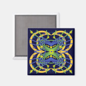 elementares Abstrakt Magnet (Vorderseite/Rückseite)
