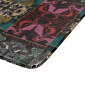 Elementares Abstraktes MARBLE-Muster Schneidebrett (Ecke)