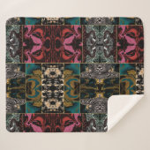 Elementares Abstraktes MARBLE-Muster Sherpadecke (Vorderseite (Horizontal))