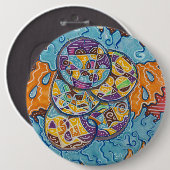 elementares Abstraktes Surfen Button (Vorne & Hinten)