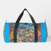 elementares Abstraktes Surfen Duffle Bag (Rückseite)