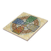 Elementares keltisches Kreuz-Medaillon Fliese (Seite)