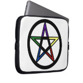 elementares Pentagramm Laptopschutzhülle (Vorne Rechts)