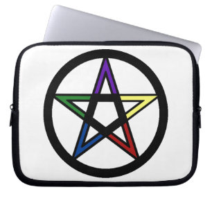 Elementares Pentagramm Laptopschutzhülle