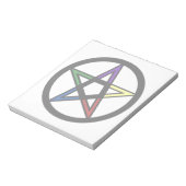 elementares Pentagramm Notizblock (Rotiert)