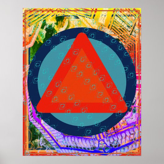 Elementarfeuer innerhalb der Luftmedikationshilfe  Poster (Vorne)