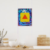 Elementarfeuer innerhalb der Tattva für die Erd-Me Poster (Küche)