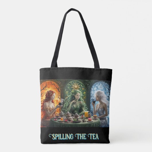 Elementargöttin - Teeausbreitung Tasche (Rückseite)