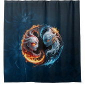 Elementarharmonie, Yin und Yang der Natur. Duschvorhang (Vorderseite)
