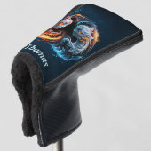 Elementarharmonie, Yin und Yang der Natur. Golf Headcover (3/4 Vorderseite)