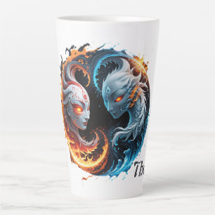 Elementarharmonie, Yin und Yang der Natur. Milchtasse