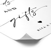 Elementarkarten und Geschenkgutscheine für Hochzei Poster (Ecke)