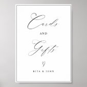 Elementarkarten und Geschenkgutscheine für Hochzei Poster (Vorne)